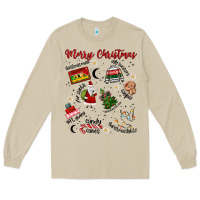 Mushroom Merry Christmas Long Sleeve Tee - MaliasSmallBusiness