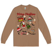 Toasted Coconut Merry Christmas Long Sleeve Tee - MaliasSmallBusiness
