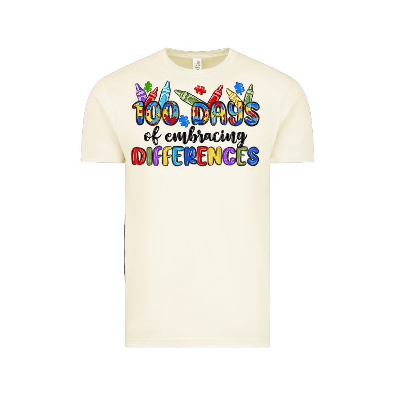 100 Days Of Embracing Differences Vintage Tee by MaliasSmallBusiness | Teevron