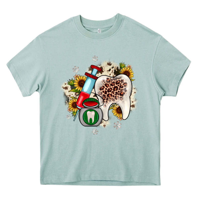 Christmas Dental Sunflower Heavy Core Tee by JahusDesignShop | Teevron