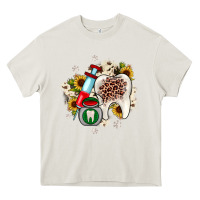 Cream Christmas dental sunflower Heavy Core Tee - JahusDesignShop