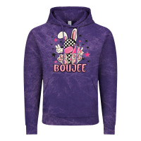 Cloud Purple boujee checkered easter bunny egg trending Vintage Hoodie - MaliasSmallBusiness