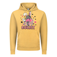 Vintage Mustard boujee checkered easter bunny egg trending Vintage Hoodie - MaliasSmallBusiness