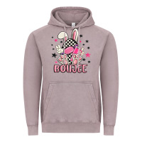 Vintage Zinc boujee checkered easter bunny egg trending Vintage Hoodie - MaliasSmallBusiness