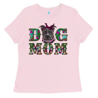 Bubblegum Pink Christmas dog mom pitbull Ladies Tee - RanaPortraitStore
