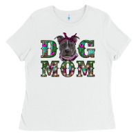 White Christmas dog mom pitbull Ladies Tee - RanaPortraitStore