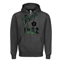 Charcoal Heather Born In 1962 Zipper Hoodie - Bettercallsaul