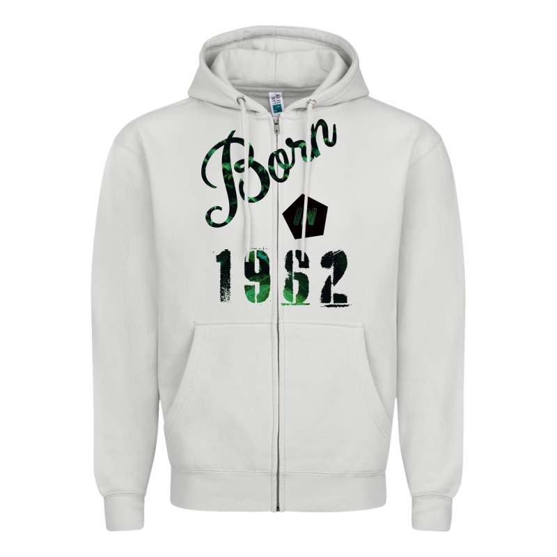 Born In 1962 Zipper Hoodie by Bettercallsaul | Teevron