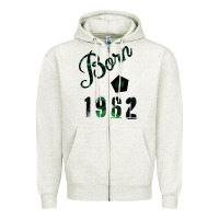 Oatmeal Heather Born In 1962 Zipper Hoodie - Bettercallsaul