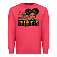 Cardinal i am melanin princess black peekaboo Premium Sweatshirt - CowGirlArtShop