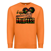Carrot i am melanin princess black peekaboo Premium Sweatshirt - CowGirlArtShop