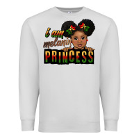 Dove Grey i am melanin princess black peekaboo Premium Sweatshirt - CowGirlArtShop