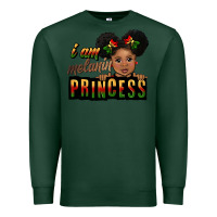 Sports Green i am melanin princess black peekaboo Premium Sweatshirt - CowGirlArtShop