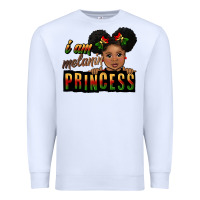 White i am melanin princess black peekaboo Premium Sweatshirt - CowGirlArtShop