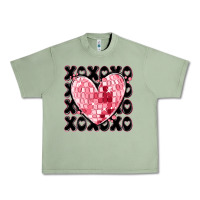 Oil Green xoxo heart valentine's day Urban Heavy Tee - MaliasSmallBusiness