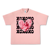 Salmon xoxo heart valentine's day Urban Heavy Tee - MaliasSmallBusiness