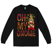 Black Oh my gnome Long Sleeve Tee - NancyCooperArtShop