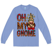 Colony Blue Oh my gnome Long Sleeve Tee - NancyCooperArtShop