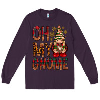 Plum Oh my gnome Long Sleeve Tee - NancyCooperArtShop