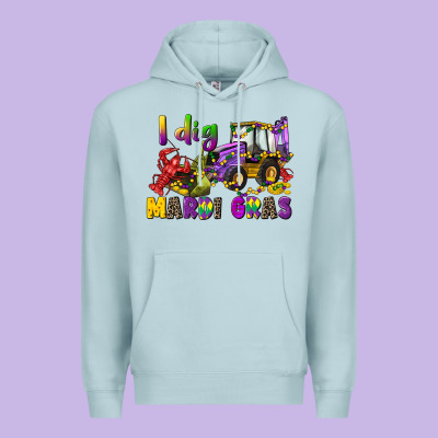 I Dig Mardi Gras Premium Hoodie Designed By Cowgirlartshop
