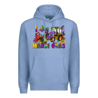 Colony Blue i dig mardi gras Premium Hoodie - CowGirlArtShop