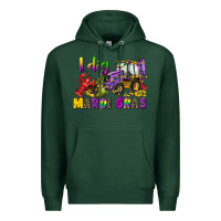 Sports Green i dig mardi gras Premium Hoodie - CowGirlArtShop