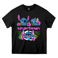 Black preview flower stitch kindergarten Heavy Core Tee - AdoDesignShop