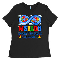 Black autism infinity seeing the world differently Ladies Tee - JahusDesignShop