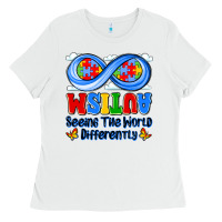 White autism infinity seeing the world differently Ladies Tee - JahusDesignShop