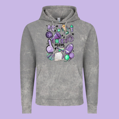 Cheer Mom Vintage Hoodie Designed By Maliassmallbusiness