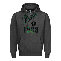 Charcoal Heather Born In 1963 Zipper Hoodie - Bettercallsaul