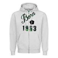 Dove Grey Born In 1963 Zipper Hoodie - Bettercallsaul