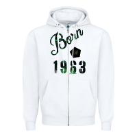White Born In 1963 Zipper Hoodie - Bettercallsaul