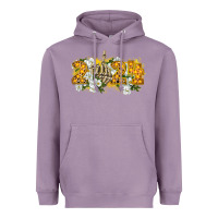 Lavender 2024 skeleton middle finger new year Heavyweight Hoodie - CowGirlArtShop
