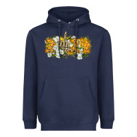 Navy 2024 skeleton middle finger new year Heavyweight Hoodie - CowGirlArtShop