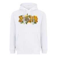 White 2024 skeleton middle finger new year Heavyweight Hoodie - CowGirlArtShop