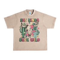 French Oak she kinda buck wild Urban Heavy Tee - MaliasSmallBusiness