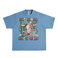 Pebble Blue she kinda buck wild Urban Heavy Tee - MaliasSmallBusiness