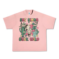Salmon she kinda buck wild Urban Heavy Tee - MaliasSmallBusiness