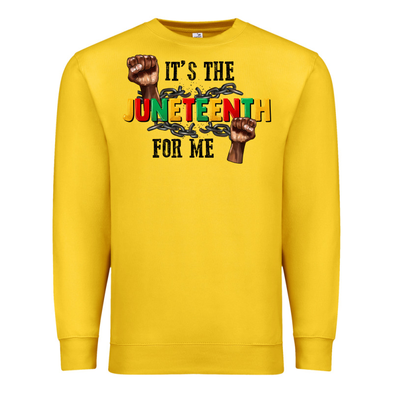 Its The Juneteenth For Me Premium Sweatshirt by CowGirlArtShop | Teevron