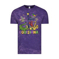 Cloud Purple louisiana mardi gras Vintage Tee - MaliasSmallBusiness