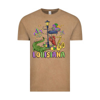 Vintage Coffee louisiana mardi gras Vintage Tee - MaliasSmallBusiness