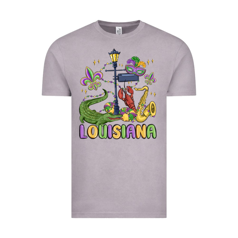 Louisiana Mardi Gras Vintage Tee by MaliasSmallBusiness | Teevron