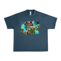 Midnight Navy cactus gemstone background Urban Heavy Tee - AdoDesignShop