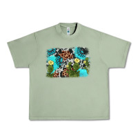Oil Green cactus gemstone background Urban Heavy Tee - AdoDesignShop