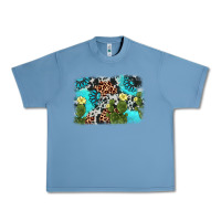 Pebble Blue cactus gemstone background Urban Heavy Tee - AdoDesignShop
