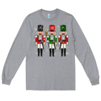Heather Grey nutcrackers Long Sleeve Tee - MaliasSmallBusiness