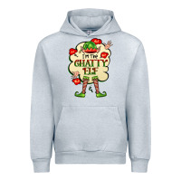 Heather Grey im the chatty elf Urban Hoodie - FaDigitalArtStudio