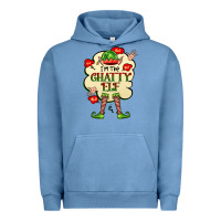 Pigment Pebble Blue im the chatty elf Urban Hoodie - FaDigitalArtStudio