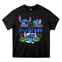 Black preview flower stitch 2nd grade Heavy Core Tee - AdoDesignShop